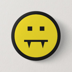 Smilie Vampyre Knopf Button
