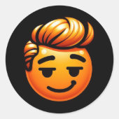 Smilin Donald Runder Aufkleber (Vorderseite)