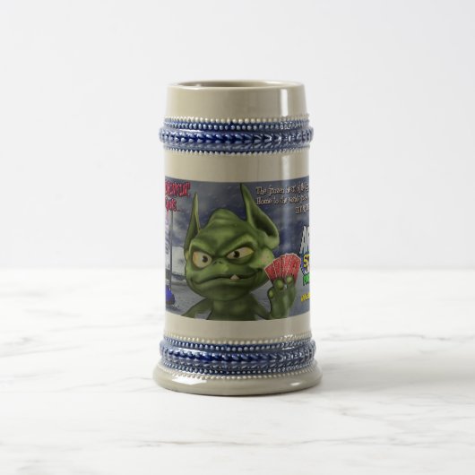 Smilin Gobby Bier Stein Bierglas (Mittel)