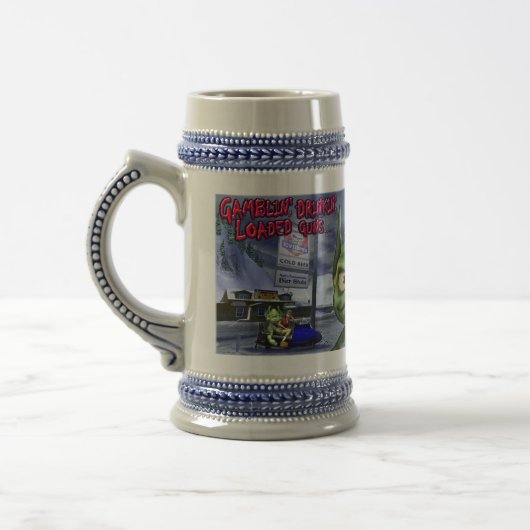Smilin Gobby Bier Stein Bierglas (Links)