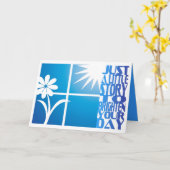 SMILIN'.. KARTE (Gelbe Blume)