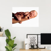 Smiling Baby on Hand Poster (Heimbüro)