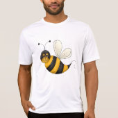 Smiling Bee Fun Bumblebee Character T-Shirt (Vorderseite)