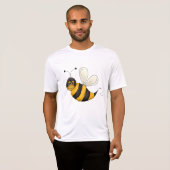 Smiling Bee Fun Bumblebee Character T-Shirt (Vorne ganz)