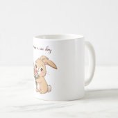 Smiling Bunny Tasse mit einer Blume | „Haben Sie e (VorderseiteRechts)