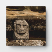 Smiling Cambodia Stone Totem Photo Plaque Fotoplatte (Vorderseite)