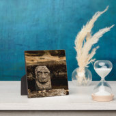 Smiling Cambodia Stone Totem Photo Plaque Fotoplatte (InSitu)