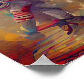 SMILING CLOWN Fantasy Art Illustrations Poster (Ecke)