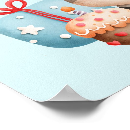 Smiling Cow Cute Adorable Birthday Poster (Ecke)