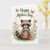 Smiling Critter Muttertagskarte Karte (Gelbe Blume)