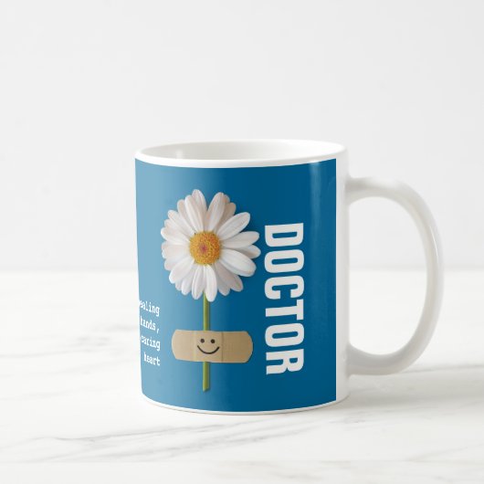 Smiling Daisy Doctor Appreciation Gift Custom Kaffeetasse (Rechts)