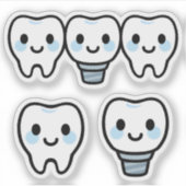 Smiling Dental Implant Aufkleber (Vorderseite)