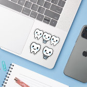Smiling Dental Implant Aufkleber (Laptop mit iPhone)