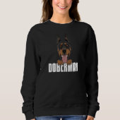 Smiling Doberman Sweatshirt (Vorderseite)