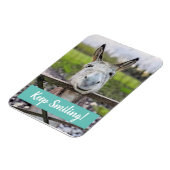 Smiling Donkey "Keep Smiling" Magnet (Linke Seite)