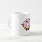 Smiling Donut – Cute Kawaii Illustration Kaffeetasse (Vorderseite Links)
