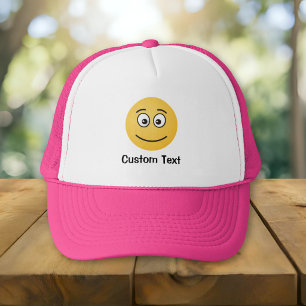 Smiling Face with Open Eyes Trucker Hat Truckerkappe