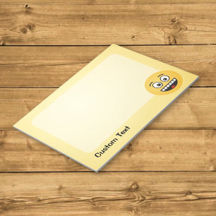 Smiling Face with Open Mouth Notepad Notizblock