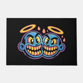 Smiling faces. fußmatte