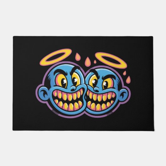 Smiling faces. fußmatte (Vorderseite)