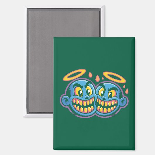 Smiling faces. magnet (Vorderseite/Rückseite)