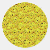 Smiling Faces Runder Aufkleber (Vorderseite)