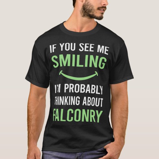 Smiling Falconry Falconer T-Shirt (Vorderseite)