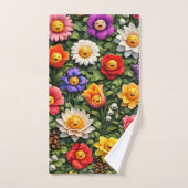 smiling floral garden washcloth description add a  badhandtuch set (Handtuch)