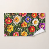 smiling floral garden washcloth description add a  badhandtuch set (Handtuch)