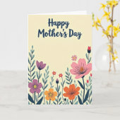 Smiling Flowers Card Karte (Gelbe Blume)