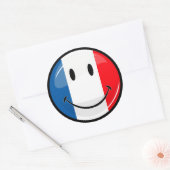 Smiling French Runder Aufkleber (Umschlag)
