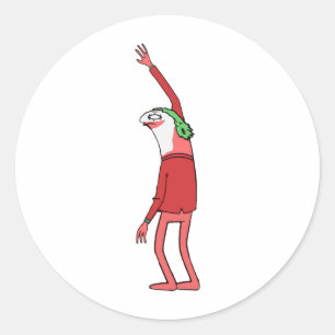 Smiling Friends Alan Psychicpebbles Adult Swim Runder Aufkleber