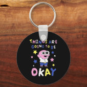 Smiling Friends Things Are Going To Be Okay M Cart Schlüsselanhänger (Vorderseite)