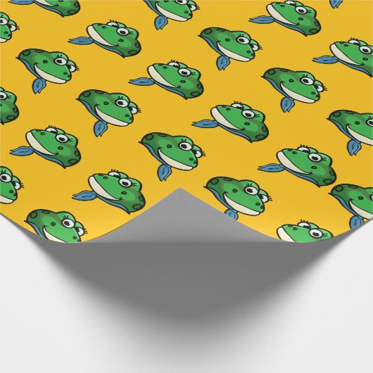 Smiling Frog Geschenkpapier (Ecke)