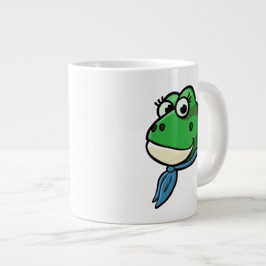 Smiling Frog Jumbo-Tasse (Vorderseite Rechts)