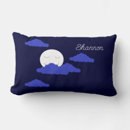 Smiling Full Moon with Clouds: Lendenkissen