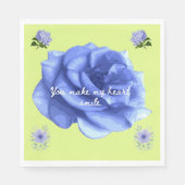 Smiling heart light green serviette (Vorderseite)