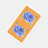 Smiling heart orange serviette (Ecke)