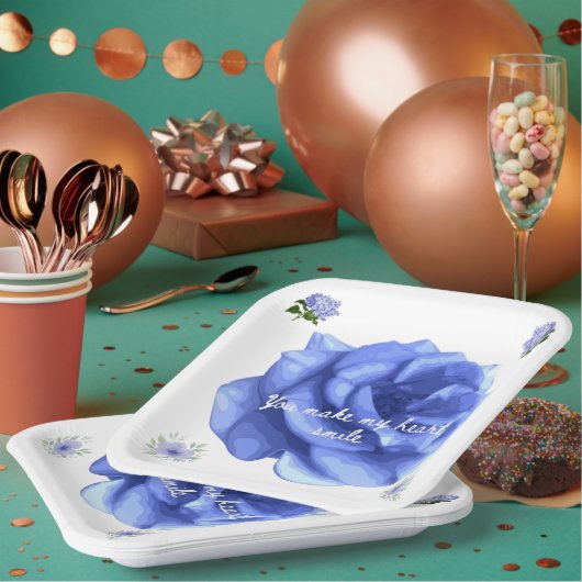 Smiling heart pappteller (Multi)