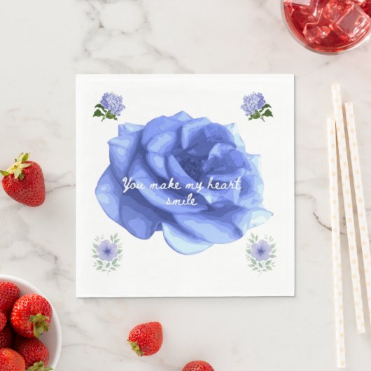 Smiling heart serviette (Beispiel)