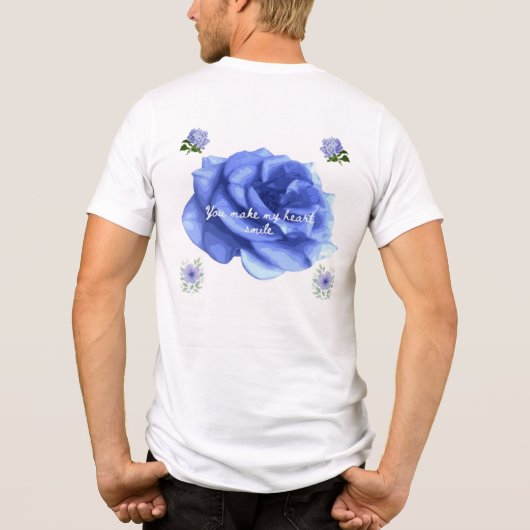 Smiling heart Tri-Blend shirt (Rückseite)