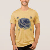 Smiling heart yellow Tri-Blend shirt (Vorderseite)