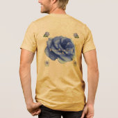 Smiling heart yellow Tri-Blend shirt (Rückseite)