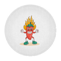 Smiling Jalapeño Cartoon Illustration Charakter