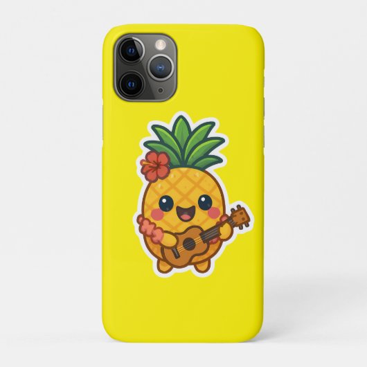 Smiling Kawaii Ananas - tropisch Case-Mate iPhone Hülle (Rückseite)