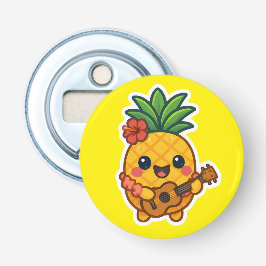 Smiling Kawaii Ananas - tropisch Flaschenöffner