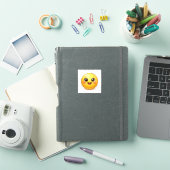 Smiling Kawaii Emoji Kiss-Cut Stickers Aufkleber (iPad Hülle)