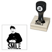 Smiling Kim Jong Un Gummistempel (Stempel)