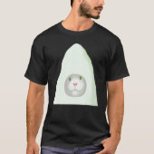Smiling kitten artwork white cat meme T-Shirt (Vorderseite)