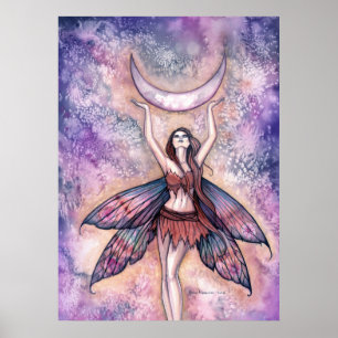 Smiling Moon Fairy Art Poster von Molly Harrison